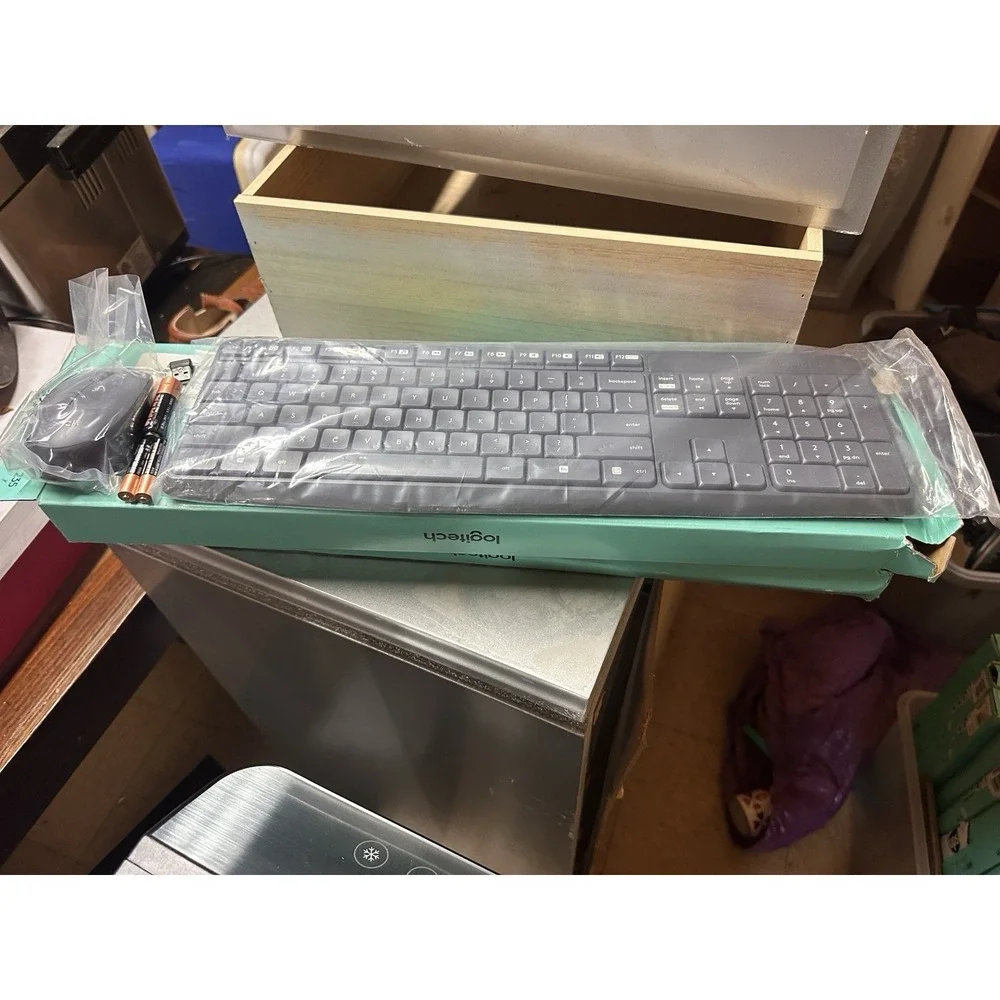 2 Logitech MK235 Wireless USB Connection Keyboard and Mouse Combos for PC Laptop